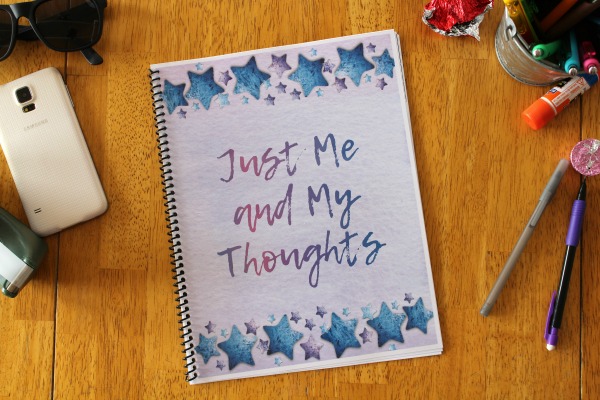 Just Me and My Thoughts writing journal for kids