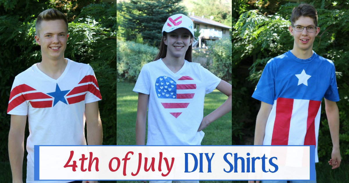 4th of July shirts for kids and teens.