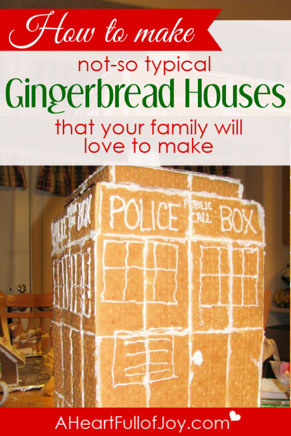 How to make super fun, not-so typical gingerbread houses