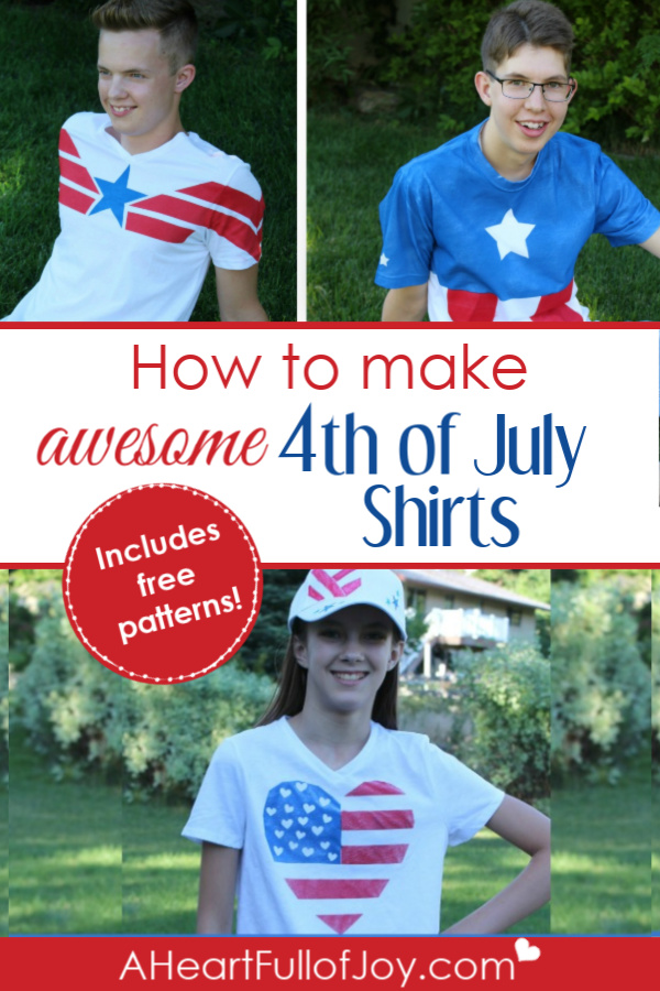 DIY 4th of July Shirts - A Heart Full of Joy