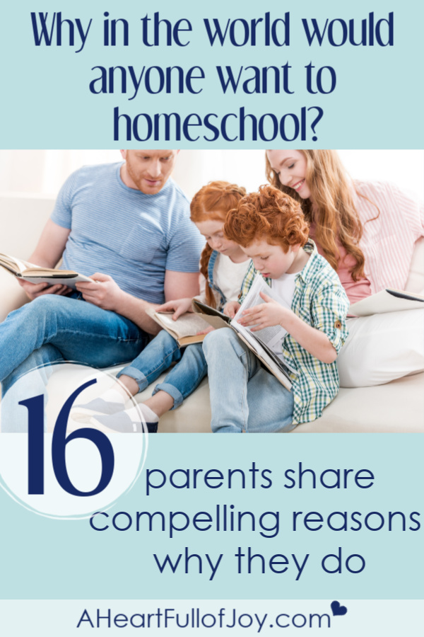 Why do parents choose to homeschool?
