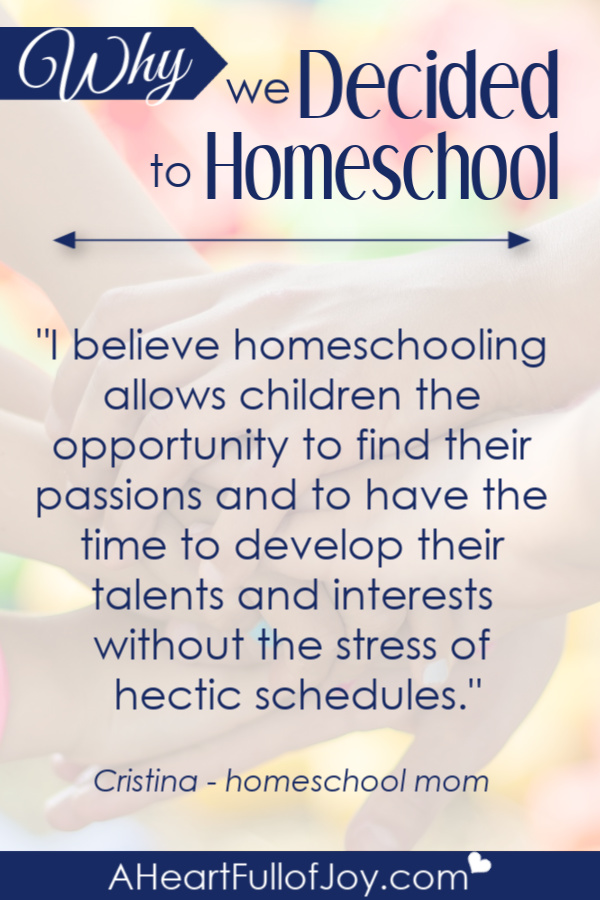 Why we decided to homeschool