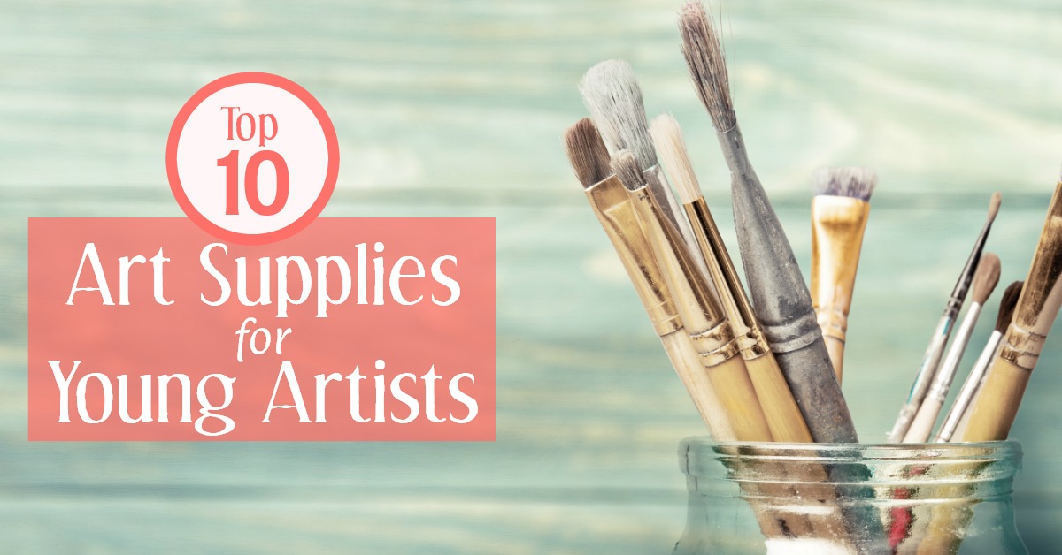 These are art supplies that really fit the needs a young person's desire to create, and support a variety of artistic interests. So fun! #artsupplies #top10artsupplies #youngartists