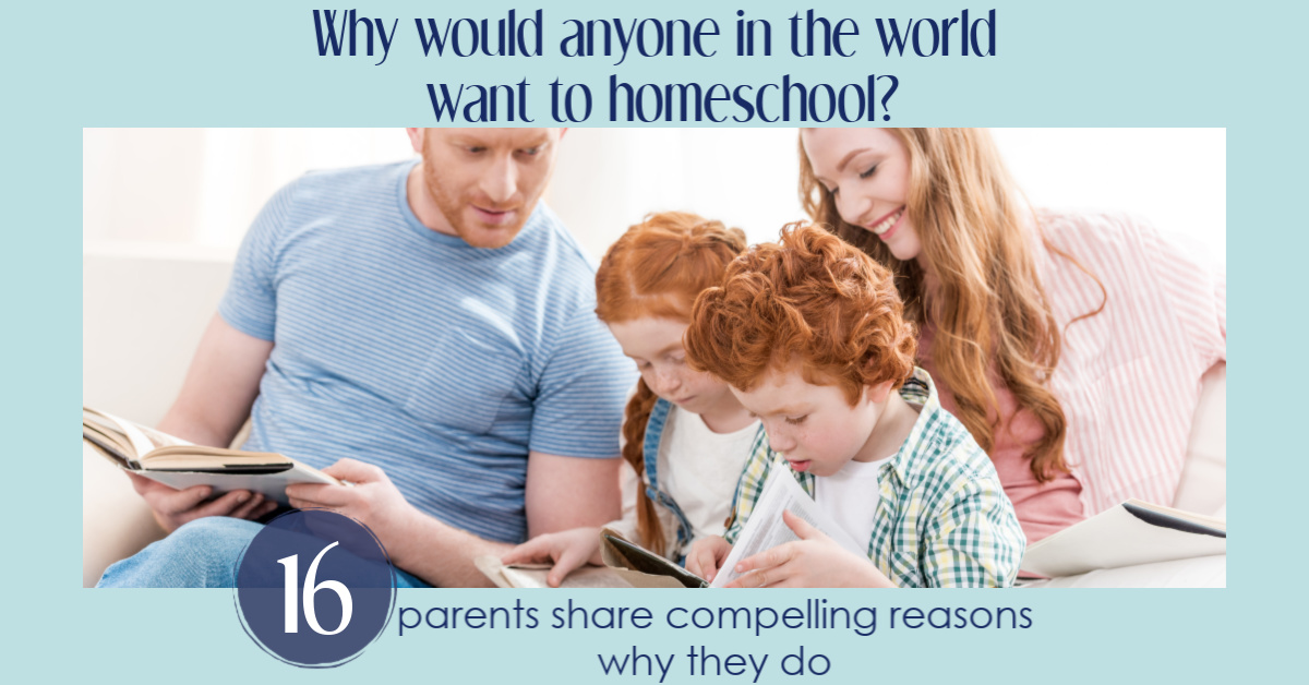 Why do parents choose to homeschool their kids?